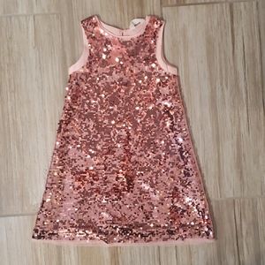 Pink sequin dress